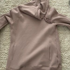 Blush Color Cowl Neck Sweatshirt